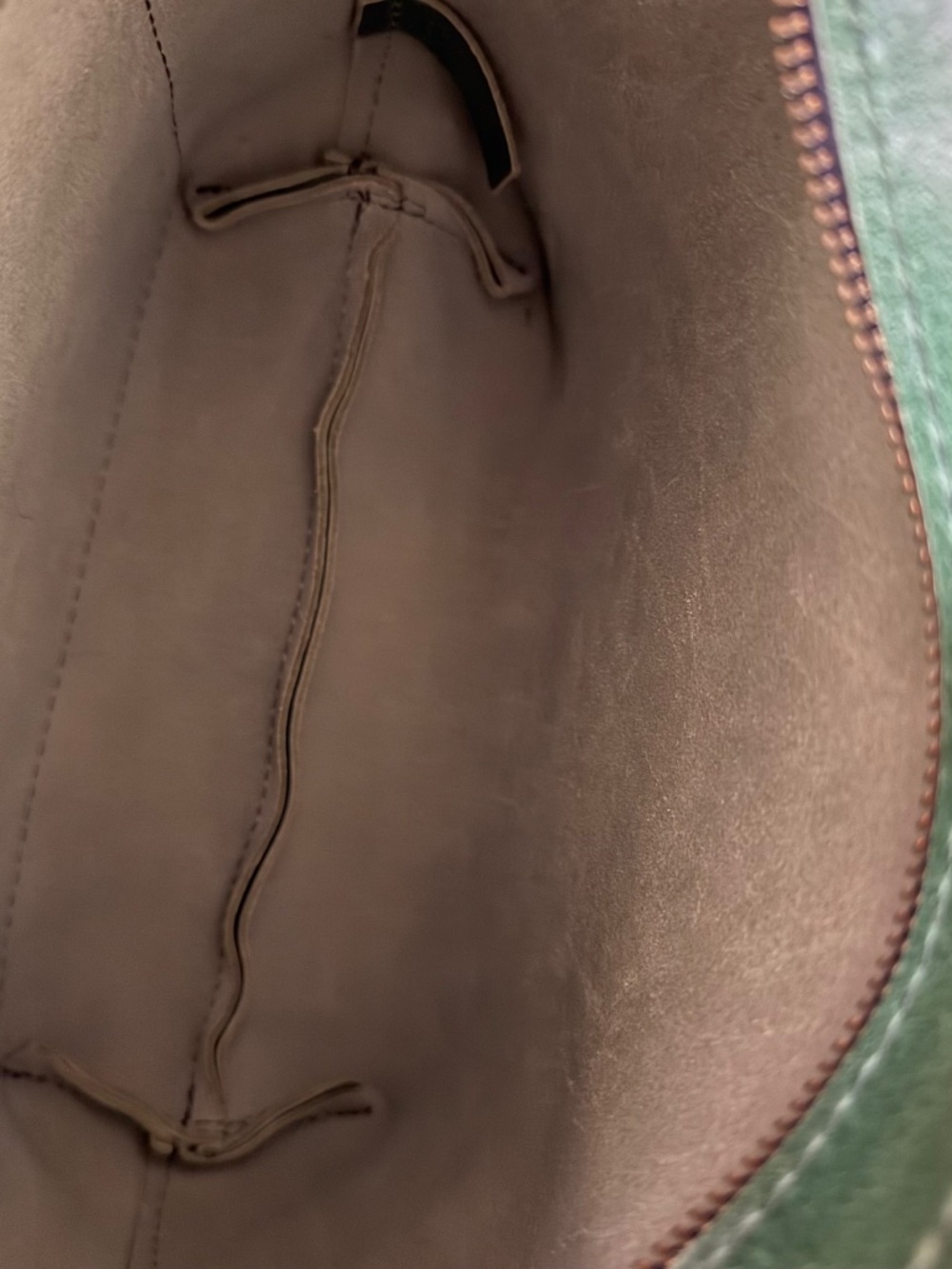 EUC Portland Leather Goods PLG Cowboy Mint Mini Crossbody Tote with Zipper - Picture 8 of 13